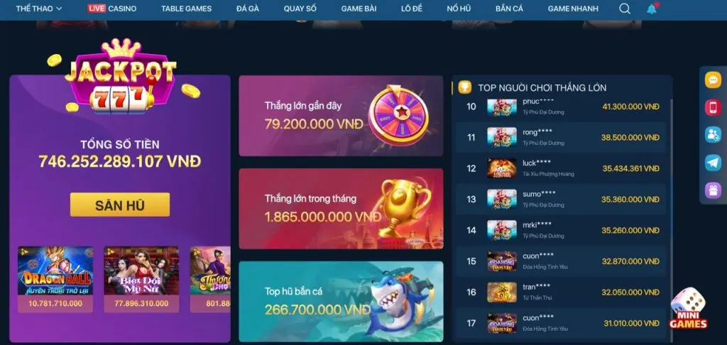 Bước 2: Nạp tiền vào tài khoản 79 king